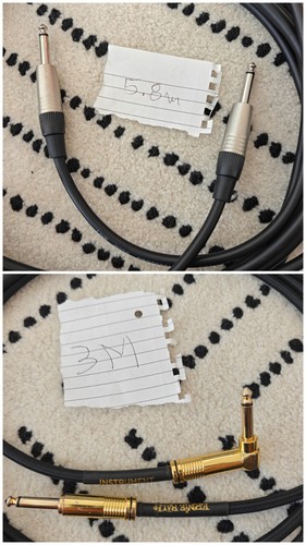 Guitar cables straps 10 - 2x,