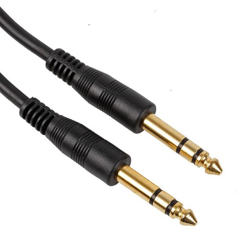 Gold 35mm stereo guitar - 6.35mm, 1/4"